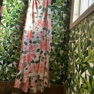 Calvin Klein Pink and Coral Floral Dress